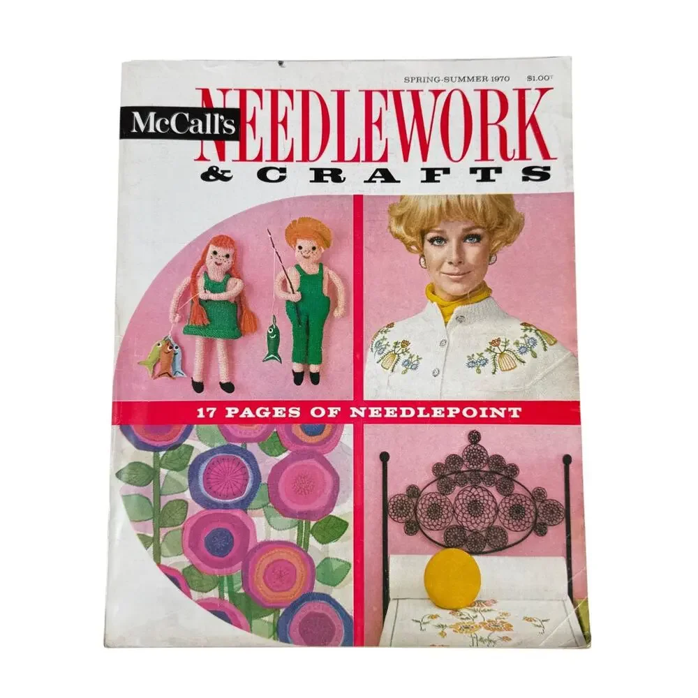 Vintage McCall's Needlework & Crafts Magazine Spring Summer 1970 Knitting Sewing